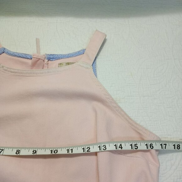 Anthropologie Holding Horses Dress Blush Pink Halter Women Side Tie Size 4 - Picture 9 of 10
